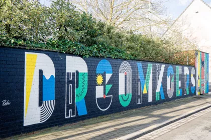 Bigger view of street art droomkoers Roeselare