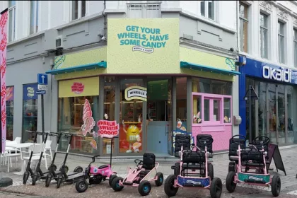 Bigger view of Wheels and candy