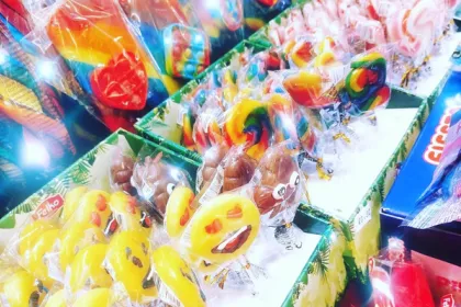 Bigger view of Wheels and candy