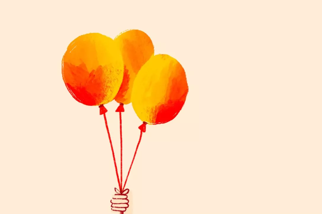 Bigger view of Illustratie clown met balonnen
