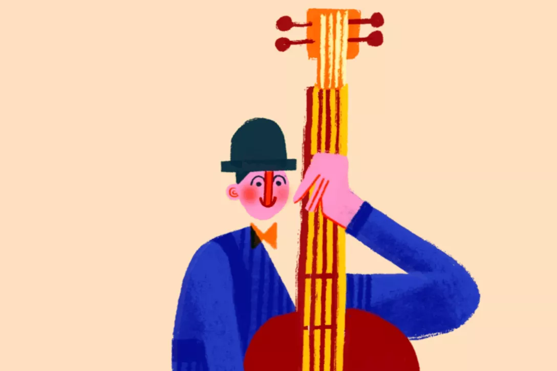 Bigger view of Illustratie contrabas